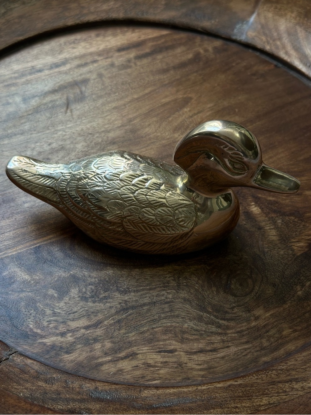 Vintage (1960-1980’s) Solid Brass Mallard Duck Figurine